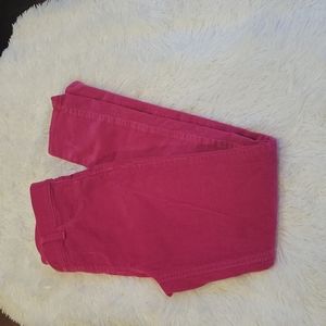 Pink corduroy leggings
